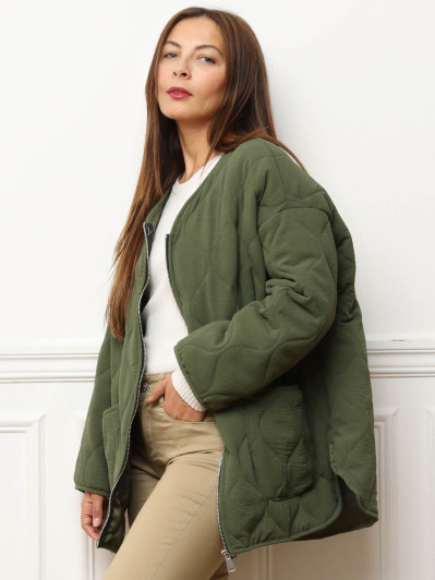 Veste matelassée oversize à poches