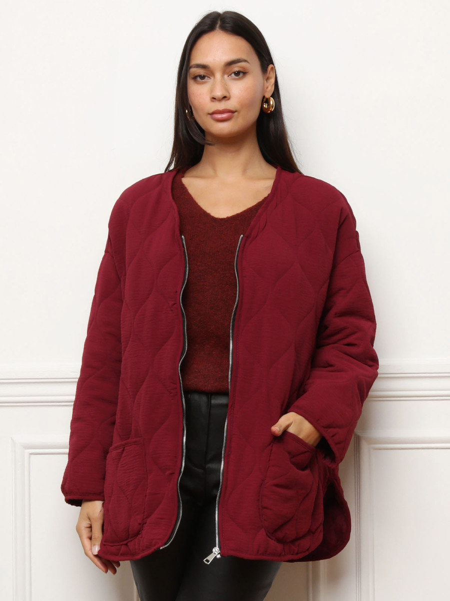 Veste matelassée oversize à poches