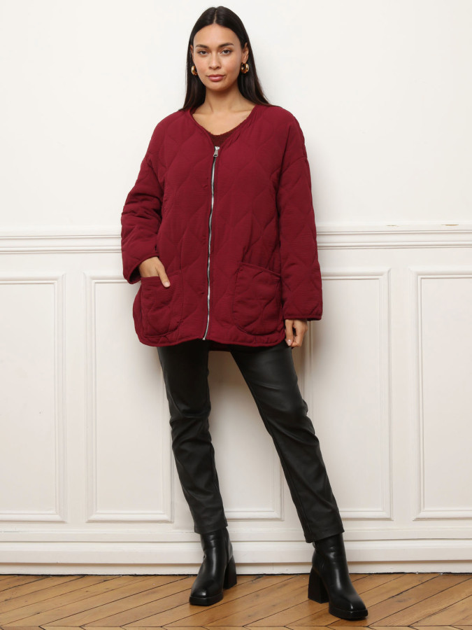 Veste matelassée oversize à poches