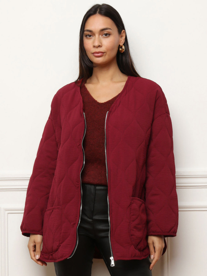 Veste matelassée oversize à poches