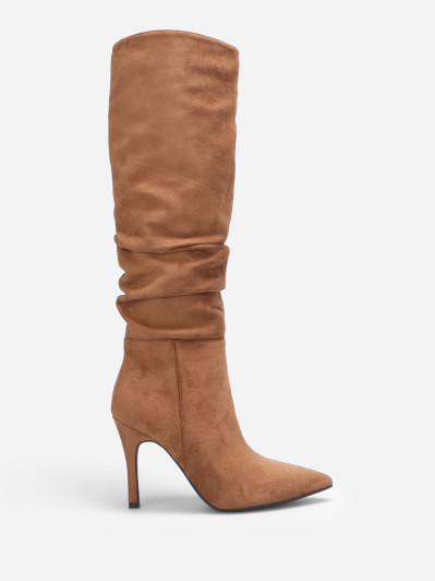 Bottes pointus à fonces en suédine