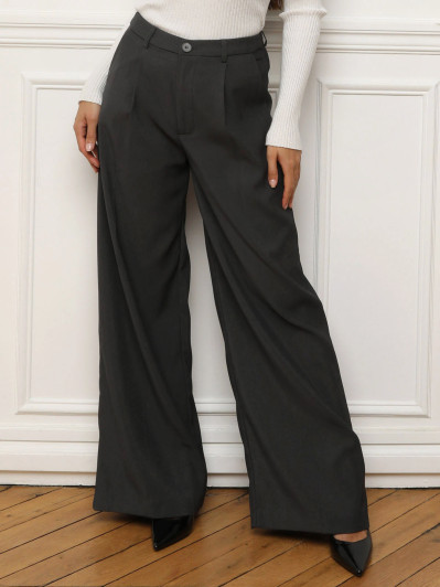 Pantalon de costume droit à pinces