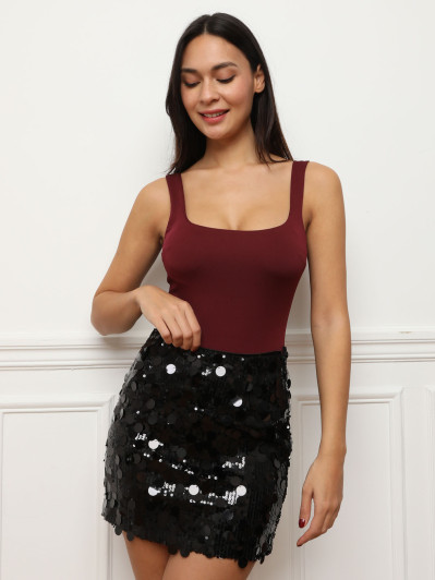 Jupe à gros et petits sequins