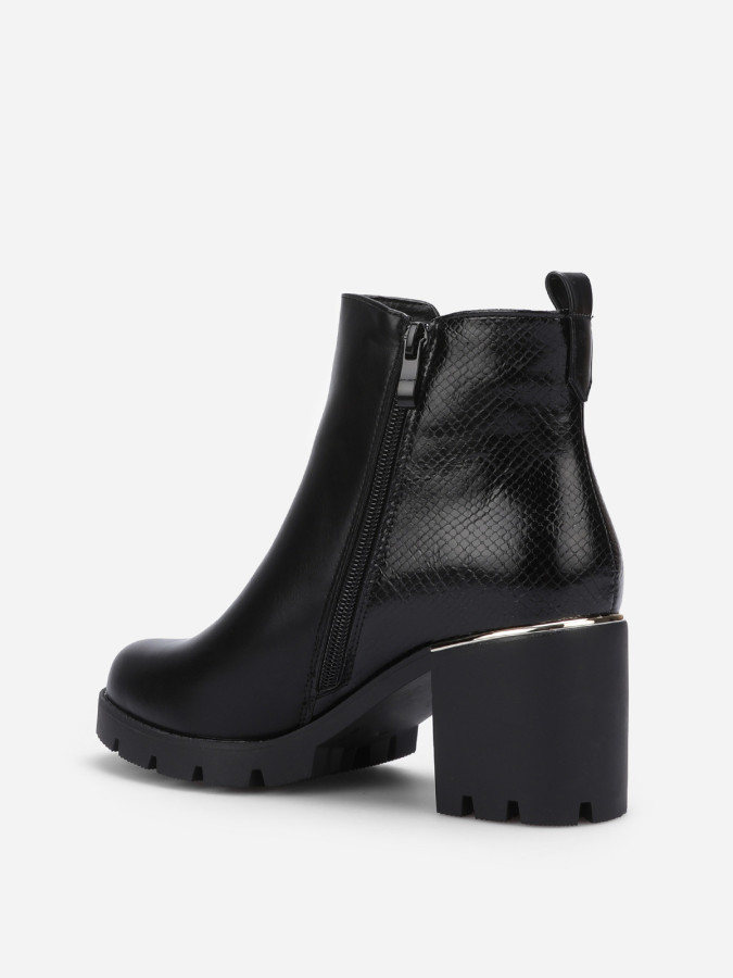 Chelsea en bi-matières à détail métallique