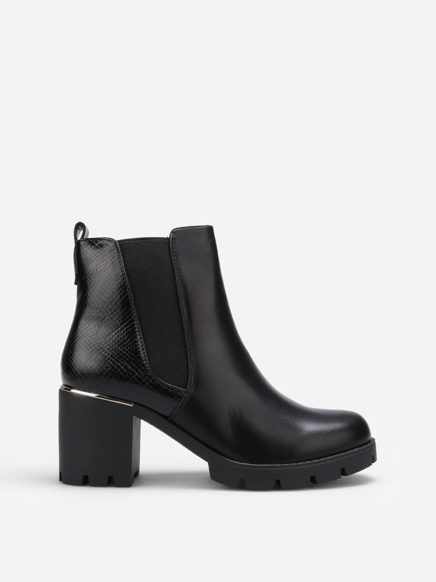 Chelsea en bi-matières à détail métallique