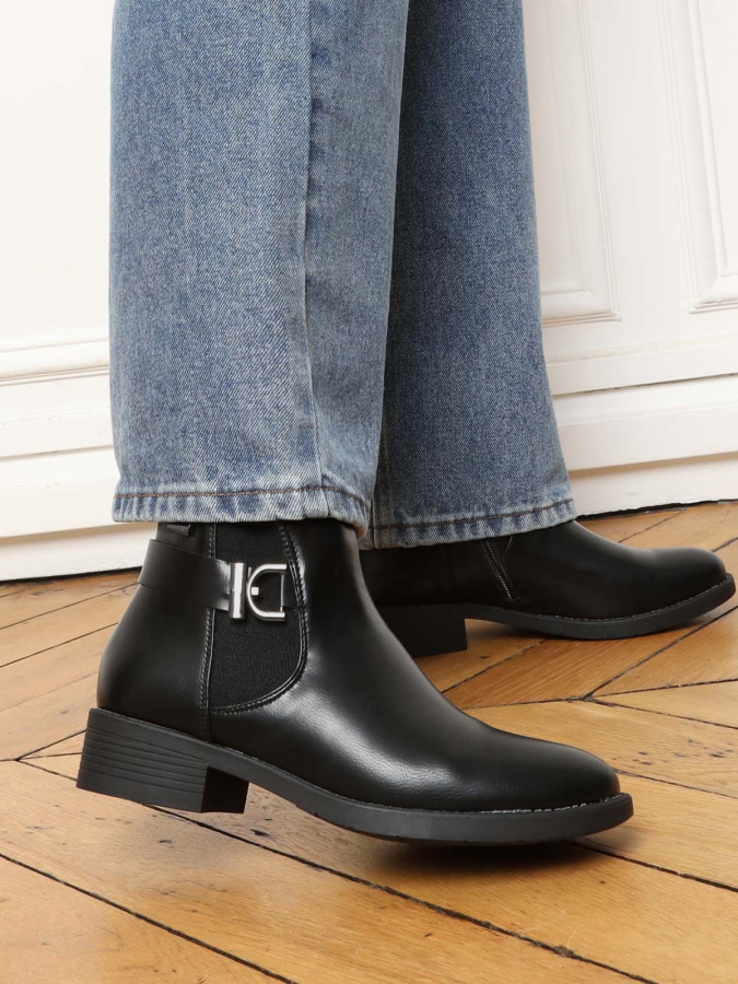 Chelsea en simili à détails métalliques