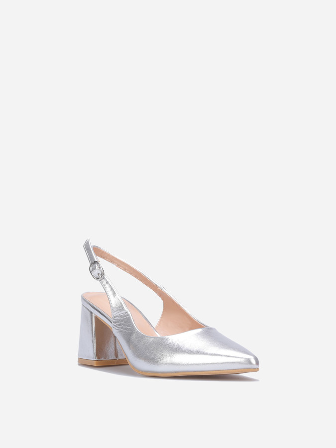 Escarpins slingback pointus à bride réglable