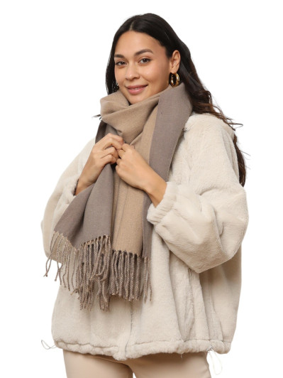 Écharpe douce à franges