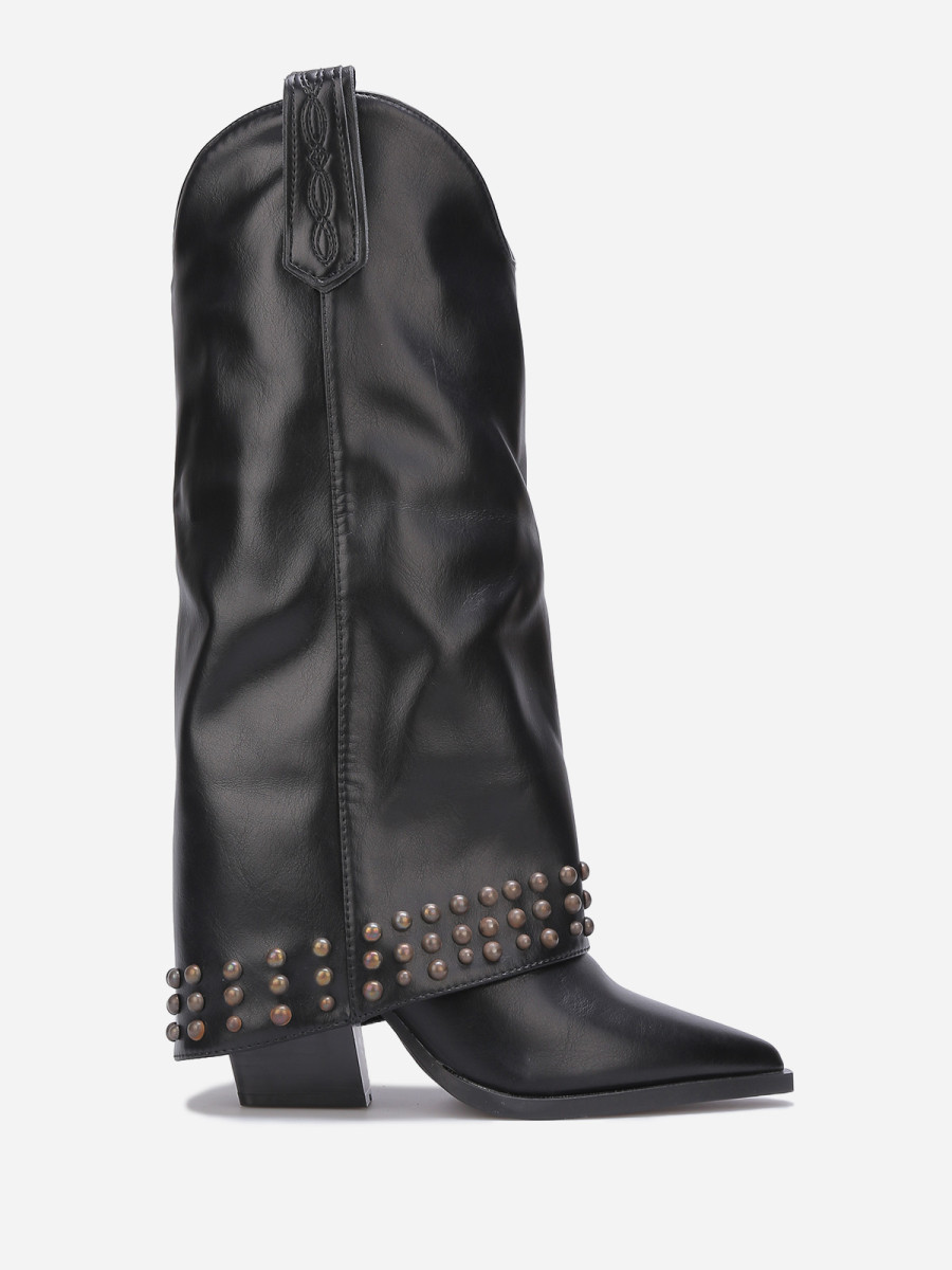 Santiags à talon guêtres