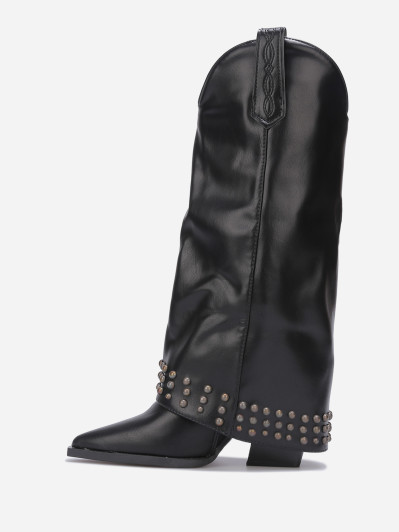 Santiags à talon guêtres