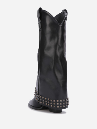 Santiags à talon guêtres