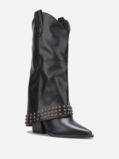 Santiags à talon guêtres