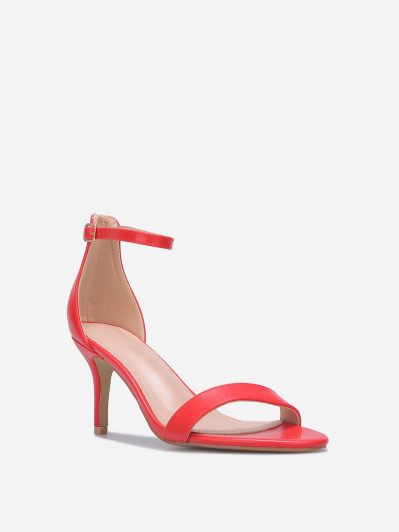 Sandales rouge à talon aiguille