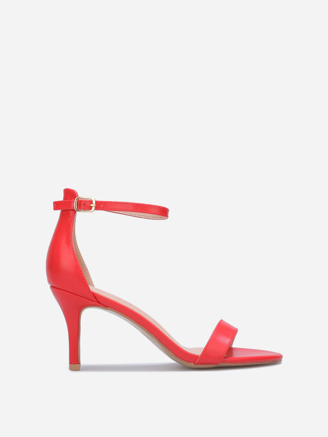 Sandales rouge à talon aiguille