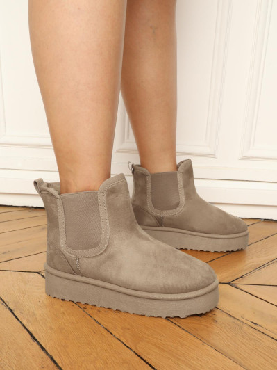 Boots fourrées style chelsea