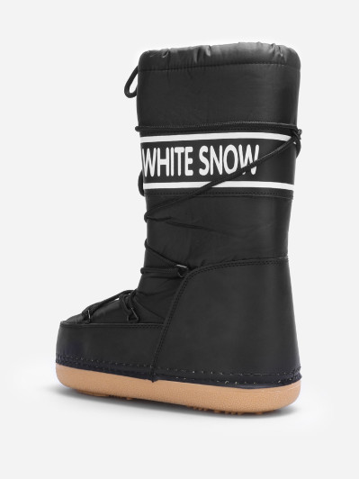 Bottes de neige noire "White Snow"