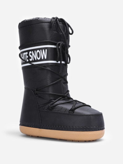 Bottes de neige noire "White Snow"