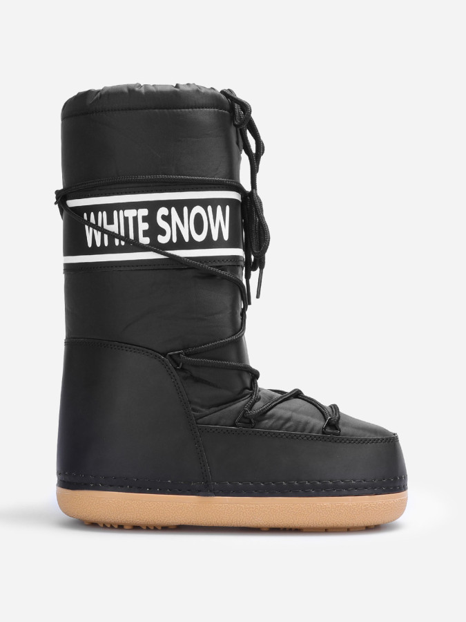 Bottes de neige noire "White Snow"