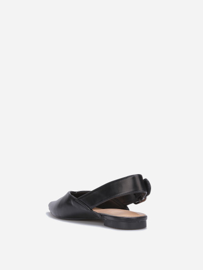 Ballerines slingback à bout pointu