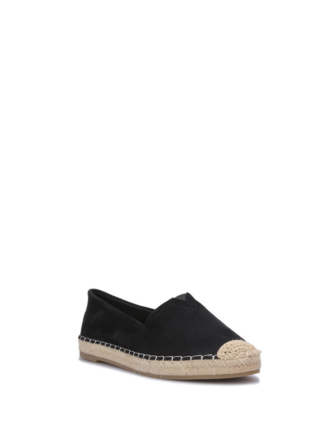 Espadrilles classiques à petite plateforme noires