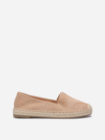 Espadrilles classiques à petite plateforme taupe