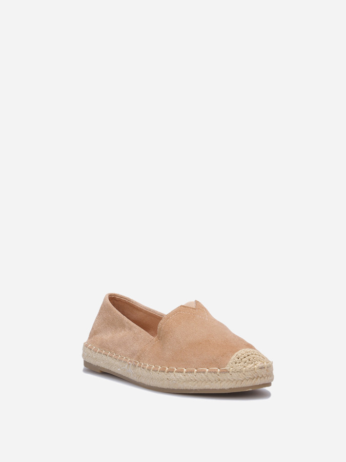 Espadrilles classiques à petite plateforme taupe