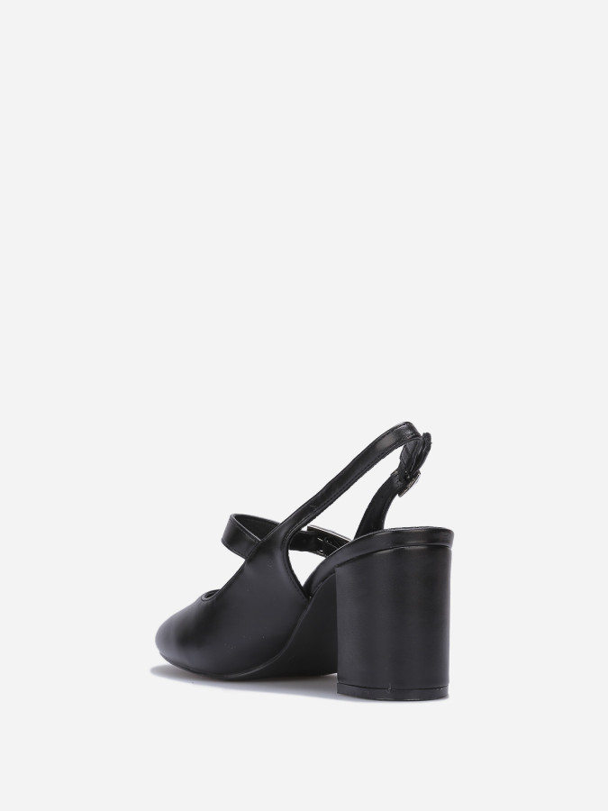 Escarpins slingback style babies noirs