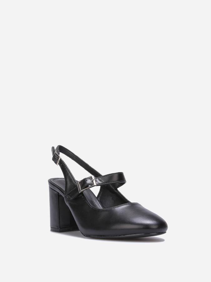 Escarpins slingback style babies noirs