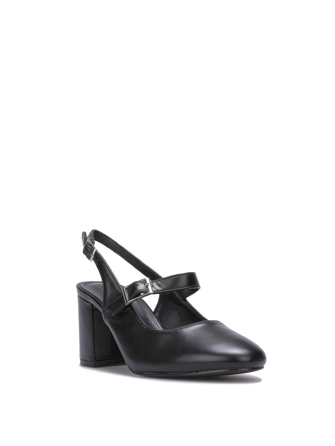 Escarpins slingback style babies noirs