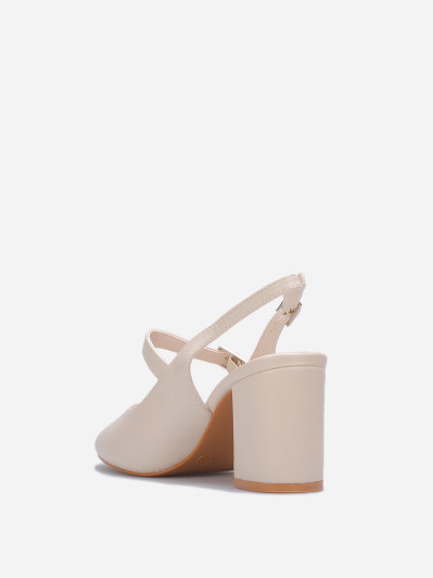 Escarpins slingback style babies beiges