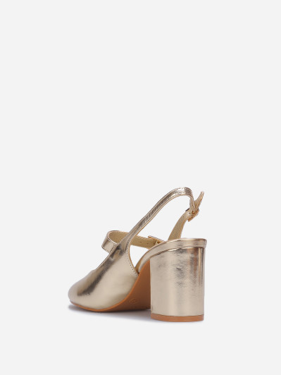 Escarpins slingback style babies dorés