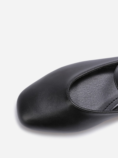 Ballerines en simili style babies noires
