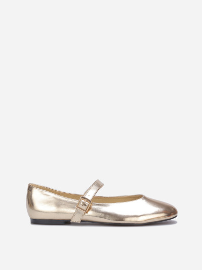Ballerines en simili style babies dorées