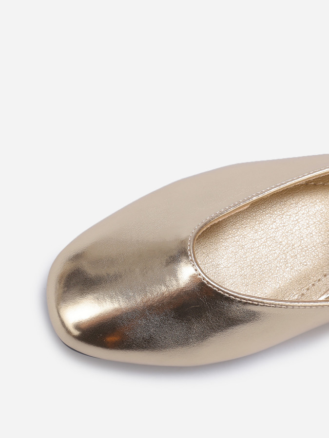 Ballerines en simili style babies dorées