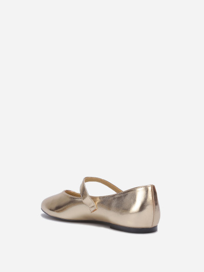 Ballerines en simili style babies dorées