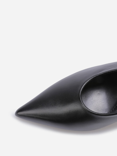 Escarpins slingback style rétro noirs