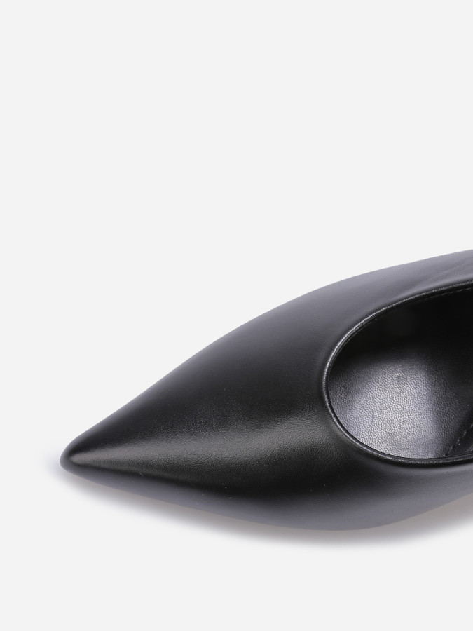 Escarpins slingback style rétro noirs