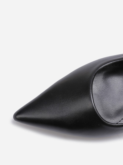 Escarpins slingback à bout pointu noirs