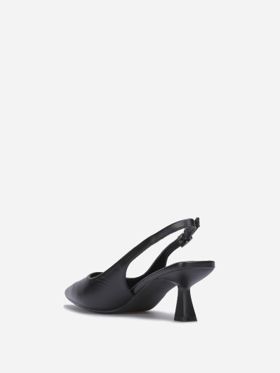 Escarpins slingback à bout pointu noirs