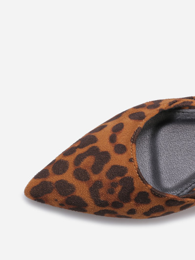 Ballerines slingback à fines brides marrons