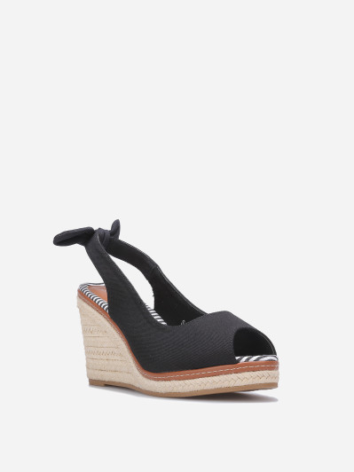 Sandales compensées peep toes
