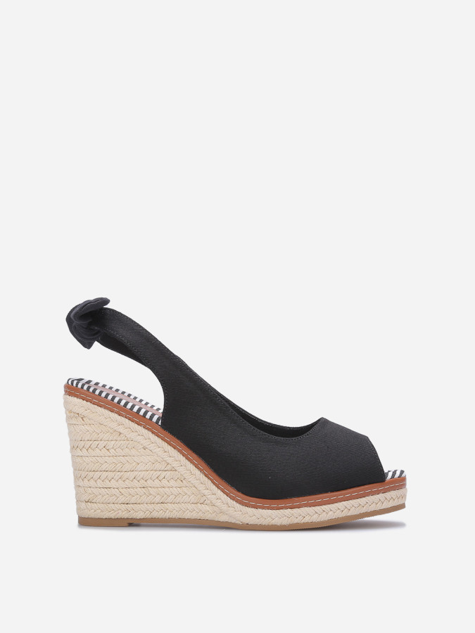 Sandales compensées peep toes