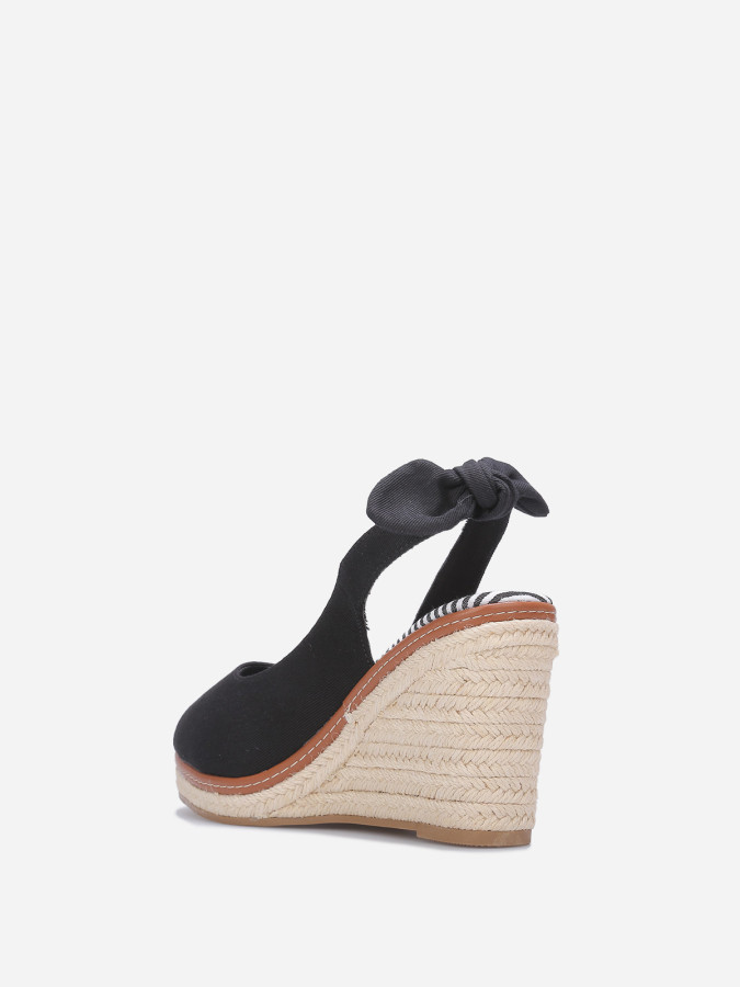 Sandales compensées peep toes