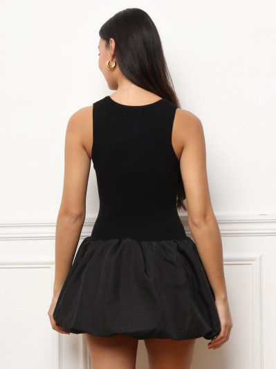 Mini-robe effet boule noire