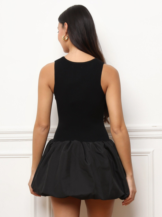 Mini-robe effet boule noire