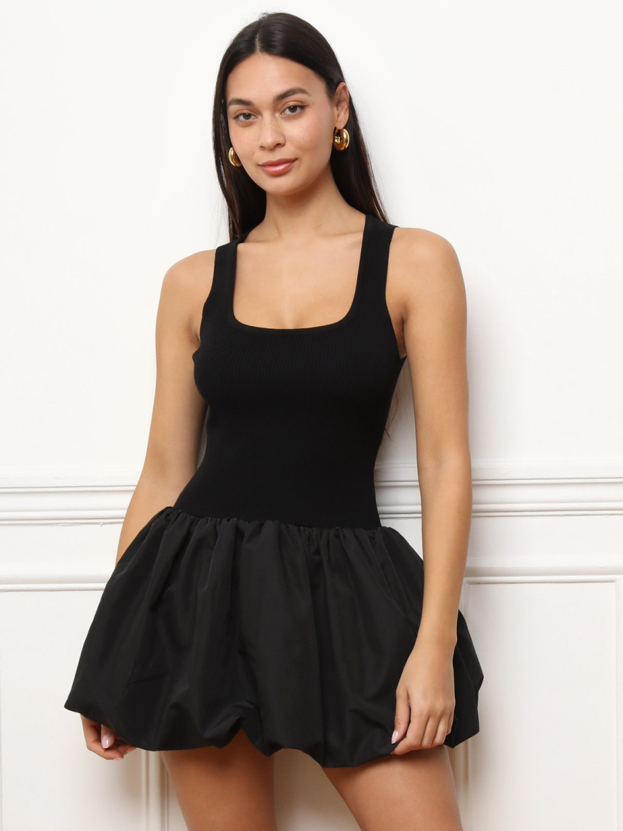 Mini-robe effet boule noire