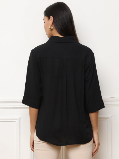 Blouse noire fluide