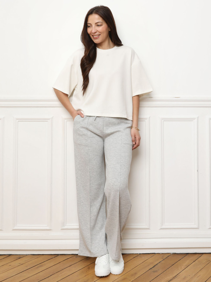 T-shirt basique à coupe ample blanc