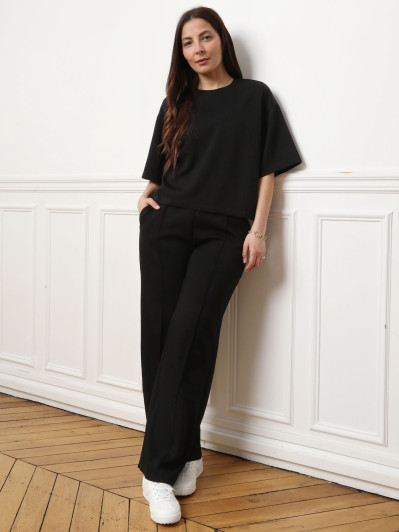 Pantalon jogging large noir