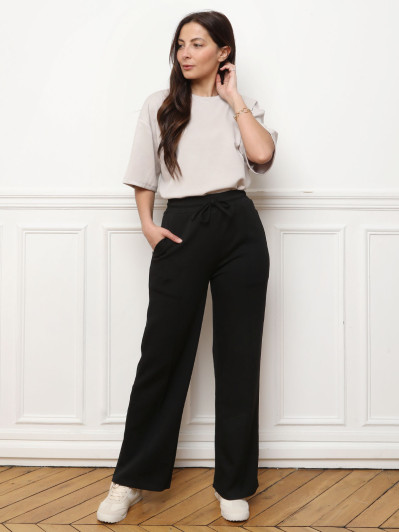 Pantalon jogging large noir